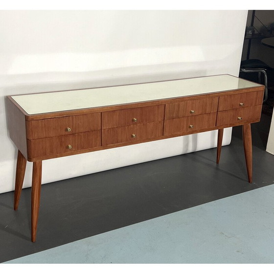 Image 1 of Mid Century Italiaans houten dressoir, 1950