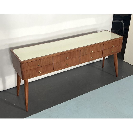 Image 1 of Mid Century Italiaans houten dressoir, 1950