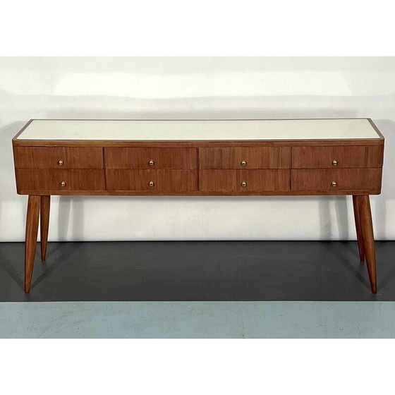 Image 1 of Mid Century Italiaans houten dressoir, 1950