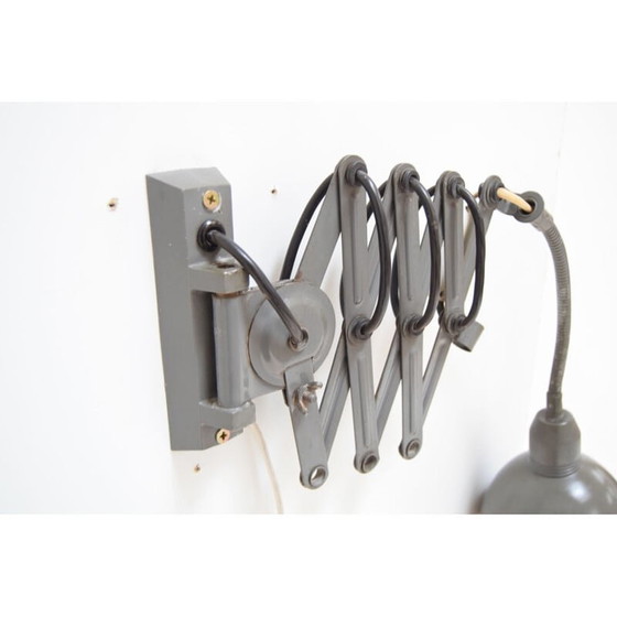 Image 1 of Verstelbare vintage industriële wandlamp van Instala Decin, Tsjechië 1960