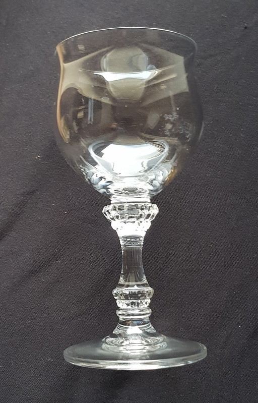 Vintage kristallen wijnglas