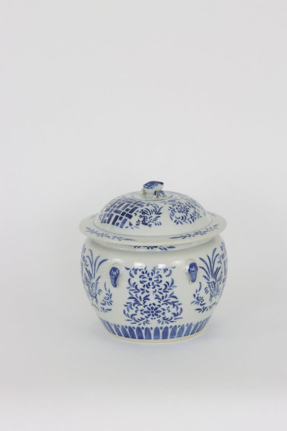 Image 1 of Chinees blauw en wit gemberpotje