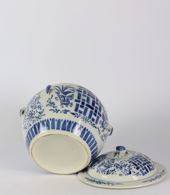 Image 1 of Chinees blauw en wit gemberpotje