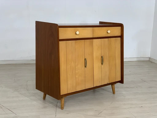 Mid Century ladekast schoenenkast halkast vintage