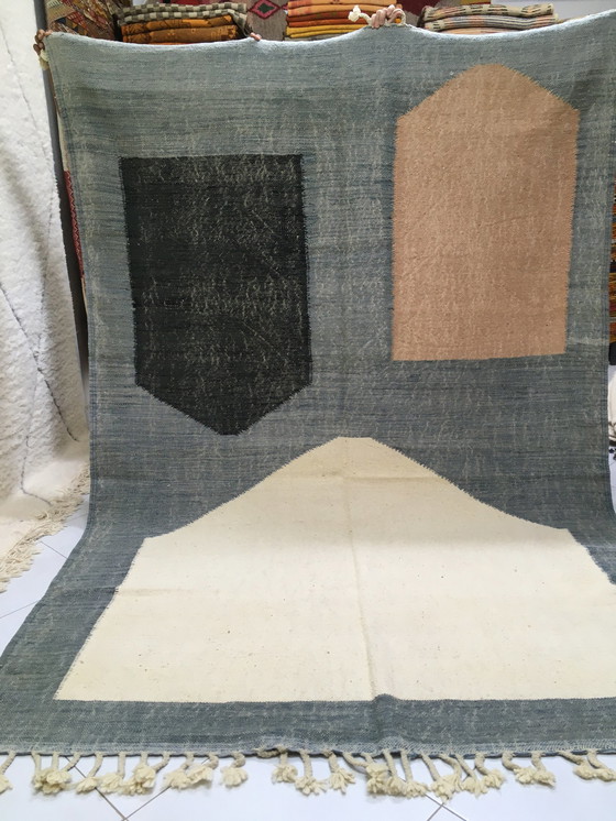 Image 1 of Kelim Boujad Berber vloerkleed 2m95 x 2m02