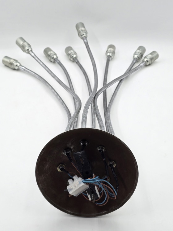 Image 1 of Vintage Spider/Octopus Lamp, 8 Flexibele Armen