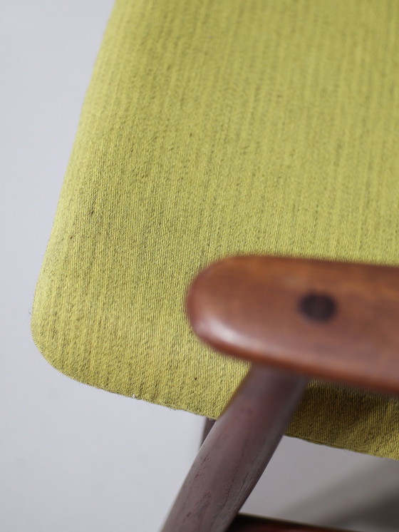 Image 1 of (2X) Fauteuil Poul Volther 340 Deens Groen