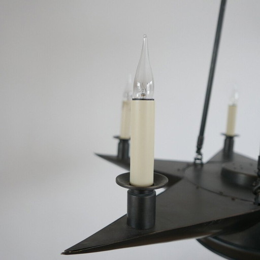 Vintage sterrenkroonluchters, Italië 1980