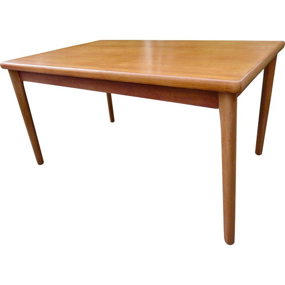 Image 1 of Vintage teakhouten uitschuiftafel door Henning Kjaernulf, Denemarken 1960
