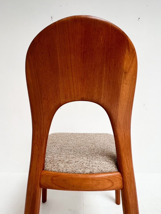 Image 1 of 4x Koefoeds Hornslet stoel by John Mortensen Creme, 1960'S
