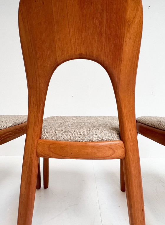 Image 1 of 4x Koefoeds Hornslet stoel by John Mortensen Creme, 1960'S