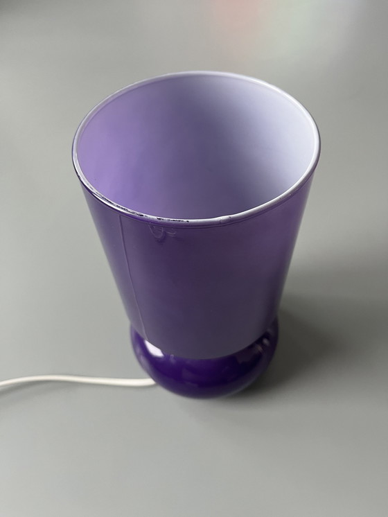 Image 1 of Ikea Lytka Purple Mushroom Tafellampje