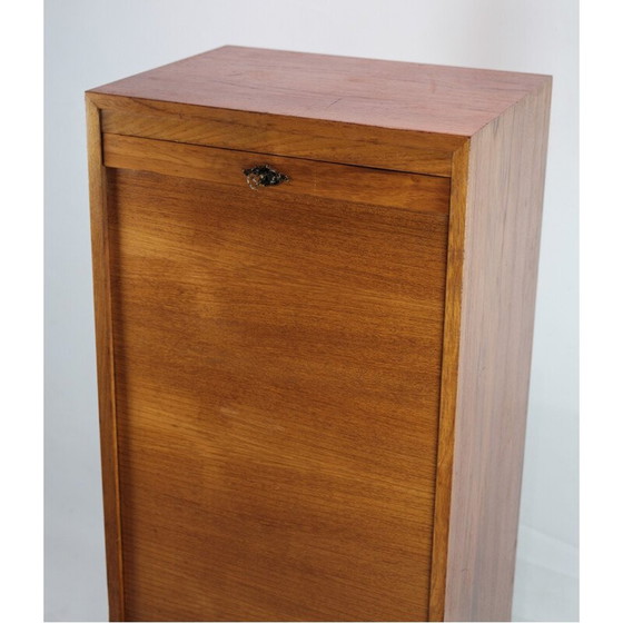Image 1 of Vintage teak houten jalousie kast met schuifladen, 1960