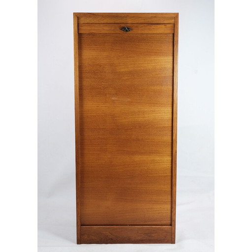 Vintage teak houten jalousie kast met schuifladen, 1960