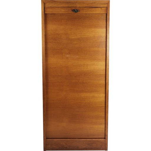 Vintage teak houten jalousie kast met schuifladen, 1960