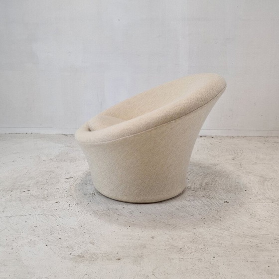 Image 1 of Vintage fauteuil met stoffen voetenbank van Pierre Paulin voor Artifort, 1960