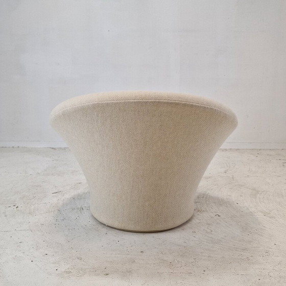 Image 1 of Vintage fauteuil met stoffen voetenbank van Pierre Paulin voor Artifort, 1960