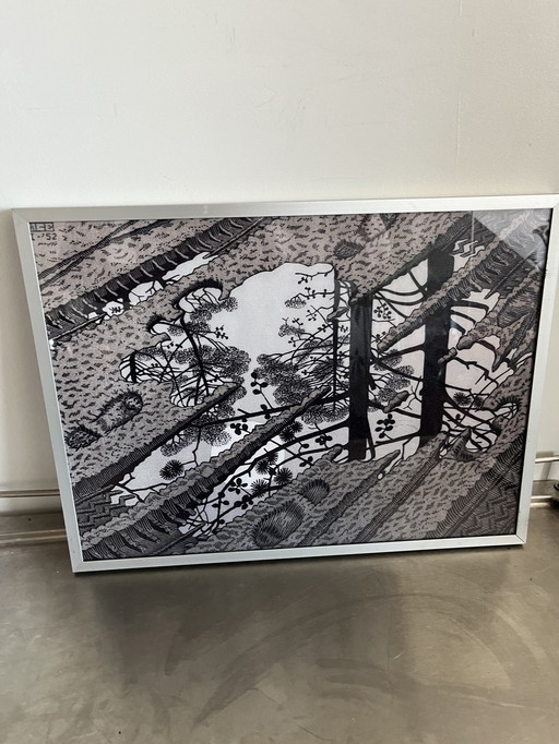 Escher canvas print vermeld