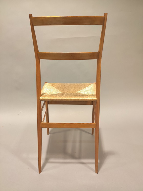 Image 1 of 4x Gio Ponti Superleggera stoelen