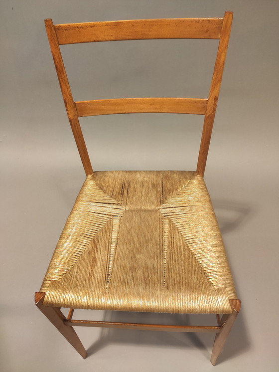 Image 1 of 4x Gio Ponti Superleggera stoelen