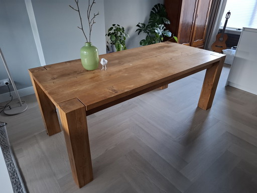 E15 Bigfoot Table, Philipp Mainzer, Europees Eiken, Geolied, L 200 X B 92 X H 75 Cm