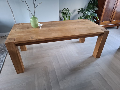 E15 Bigfoot Table, Philipp Mainzer, Europees Eiken, Geolied, L 200 X B 92 X H 75 Cm