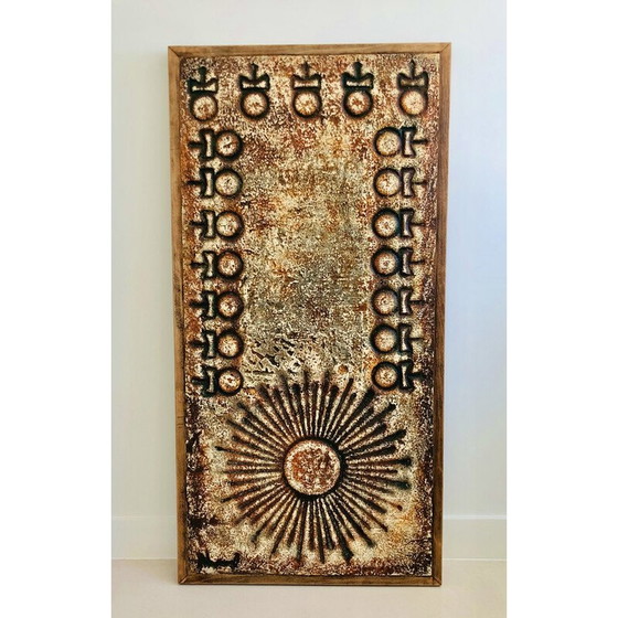 Image 1 of Vintage plaquette in lavasteen van François Chaty, 1960