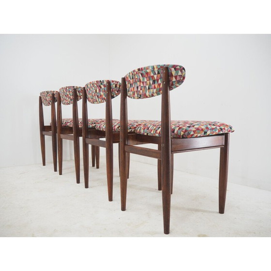 Image 1 of Set van 4 mid century eetkamerstoelen, Tsjecho-Slowakije 1960