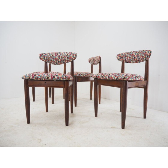 Image 1 of Set van 4 mid century eetkamerstoelen, Tsjecho-Slowakije 1960