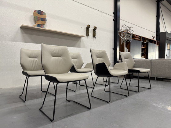 Image 1 of 6 Nieuw Leolux Mime Eetkamerstoel Zwart Chuchubi Leer