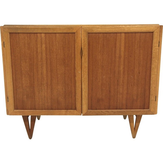 Image 1 of Vintage eiken en metalen ladekast van Bengt Ruda voor Möbel-Iikéa, Zweden 1969