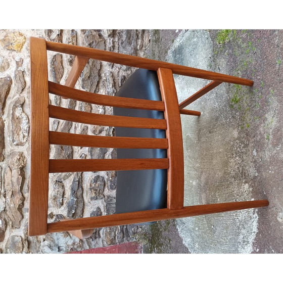 Image 1 of Scandinavische vintage teakhouten fauteuil van Westnofa, 1960