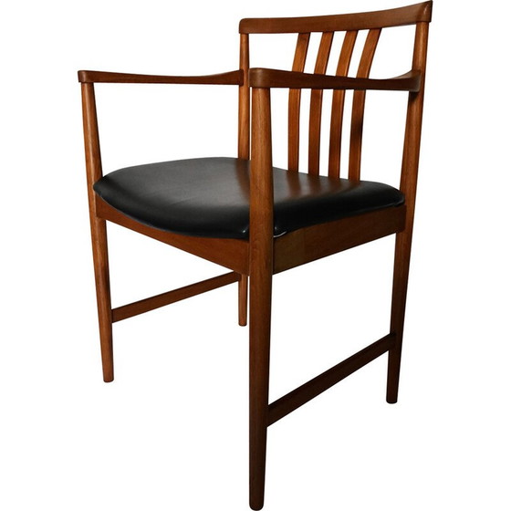 Image 1 of Scandinavische vintage teakhouten fauteuil van Westnofa, 1960