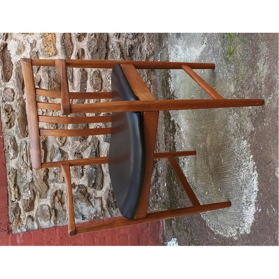 Image 1 of Scandinavische vintage teakhouten fauteuil van Westnofa, 1960