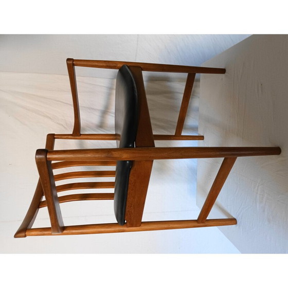 Image 1 of Scandinavische vintage teakhouten fauteuil van Westnofa, 1960