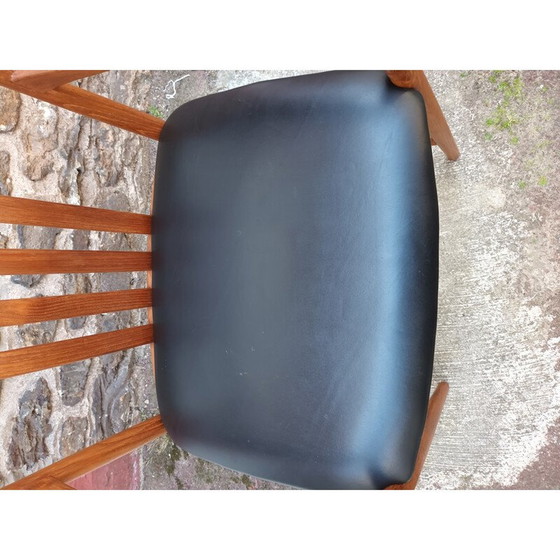 Image 1 of Scandinavische vintage teakhouten fauteuil van Westnofa, 1960