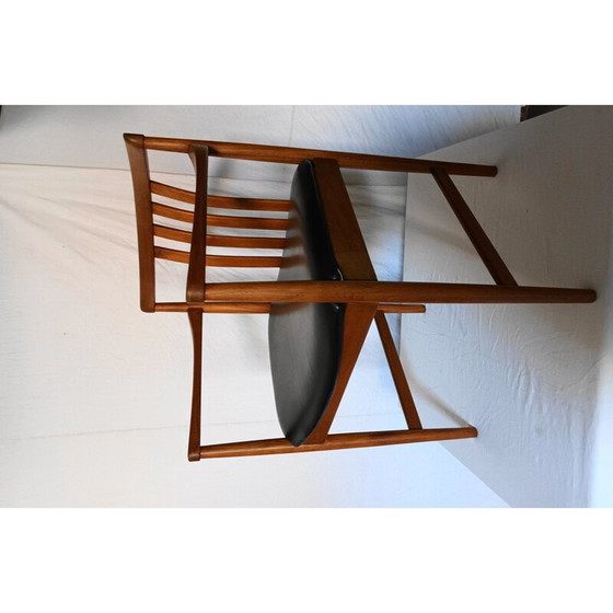 Image 1 of Scandinavische vintage teakhouten fauteuil van Westnofa, 1960