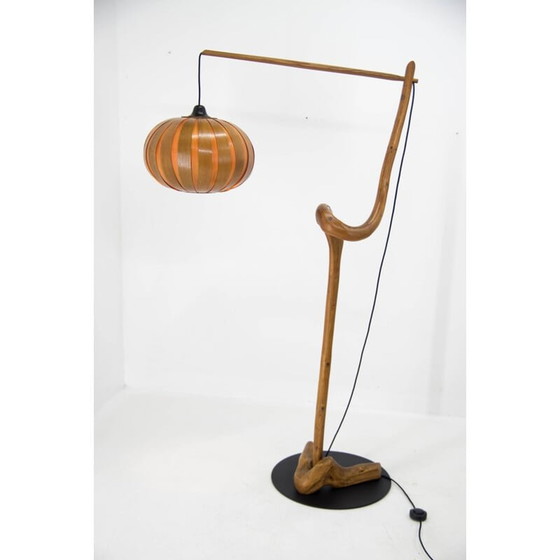 Image 1 of Vintage houten vloerlamp, jaren 1960