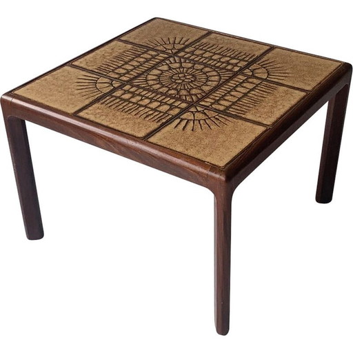 Vintage G Plan betegelde en teakhouten salontafel, jaren 1960