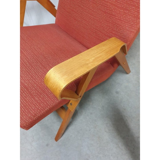 Image 1 of Paar vintage gebogen houten fauteuils van František Jirák voor Tatra Nabytok, Tsjecho-Slowakije 1970