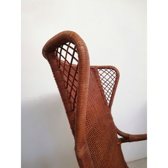 Image 1 of Vintage rieten fauteuil van Eugenia Alberti Reggio voor Ciceri, jaren 1950