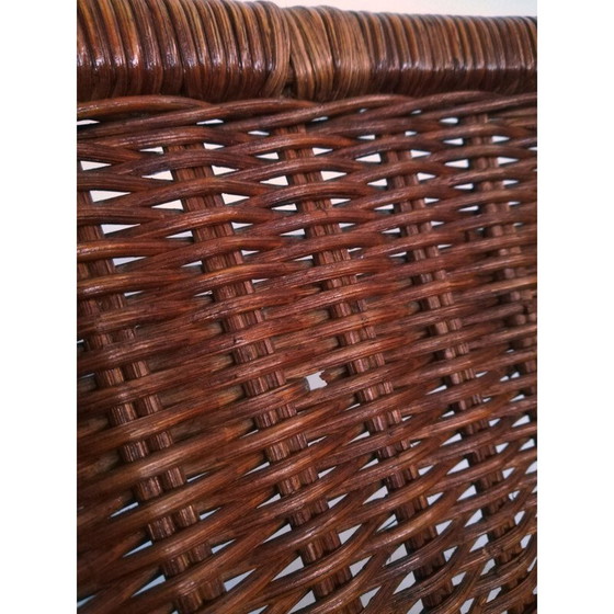 Image 1 of Vintage rieten fauteuil van Eugenia Alberti Reggio voor Ciceri, jaren 1950