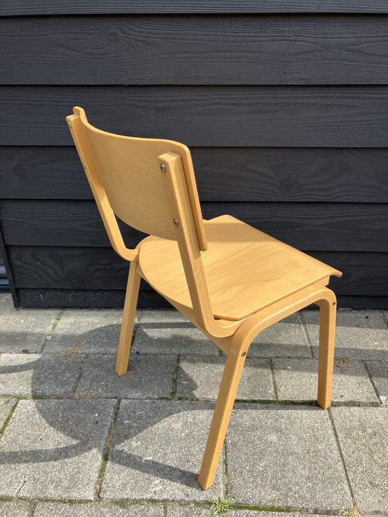 Image 1 of 4x bentwood/plywood eetkamerstoelen