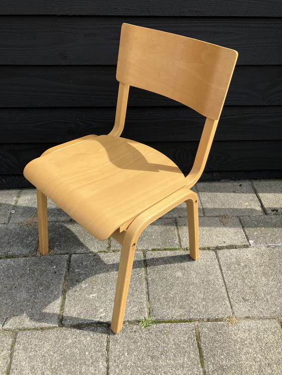 Image 1 of 4x bentwood/plywood eetkamerstoelen