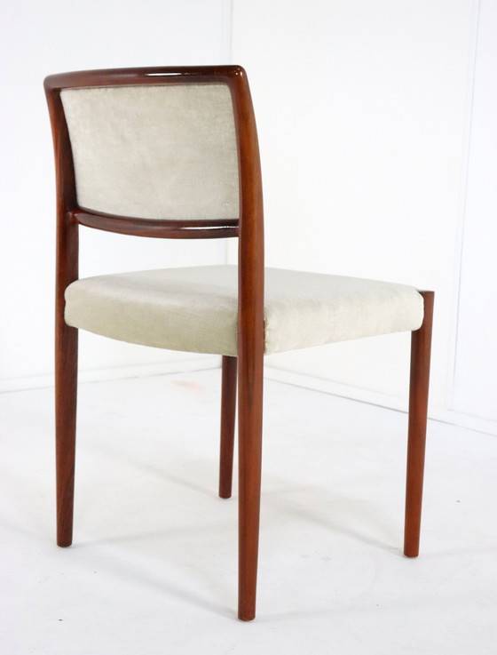Image 1 of Set 4 Niels O Möller Stoelen Model 80 Vintage Palissander