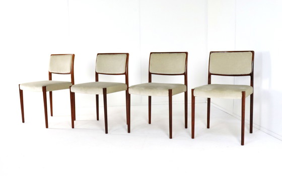 Image 1 of Set 4 Niels O Möller Stoelen Model 80 Vintage Palissander