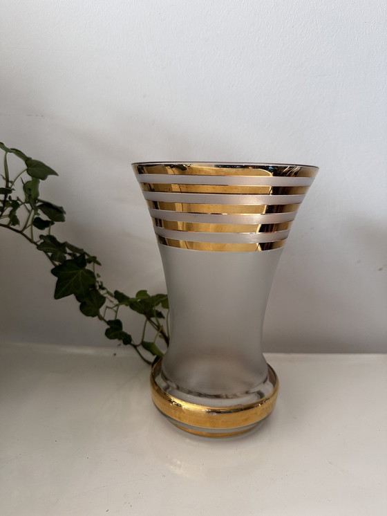 Image 1 of Art Deco Stijl Glazen Vaas