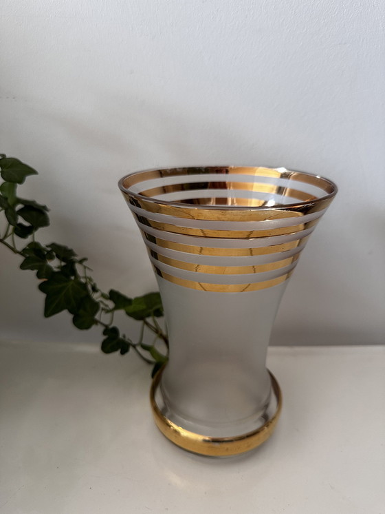 Image 1 of Art Deco Stijl Glazen Vaas