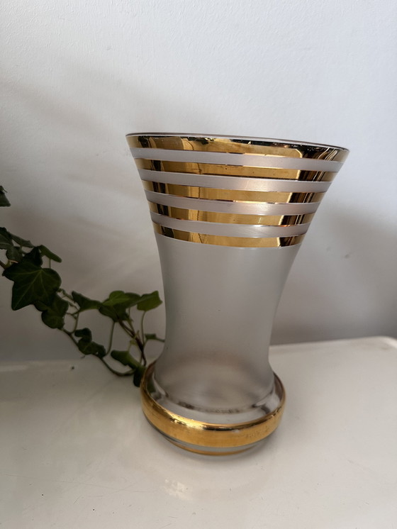 Image 1 of Art Deco Stijl Glazen Vaas