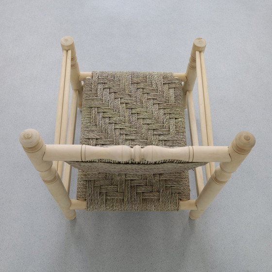 Image 1 of Vintage Fauteuil Low Rope Chair 1970